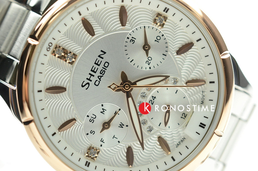 Часы Casio Sheen SHE-3047SG-7A — металл сталь, Япония
