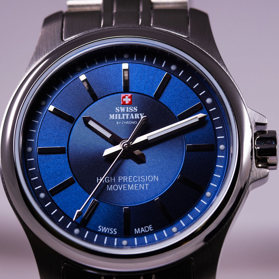 Часы Swiss Military by Chrono Сверхточные SM30201.03 — нержавеющая сталь, женские
