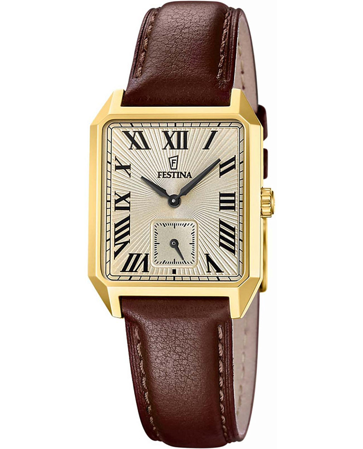 Часы Festina On The Square F20780/2 — мужские, шампань