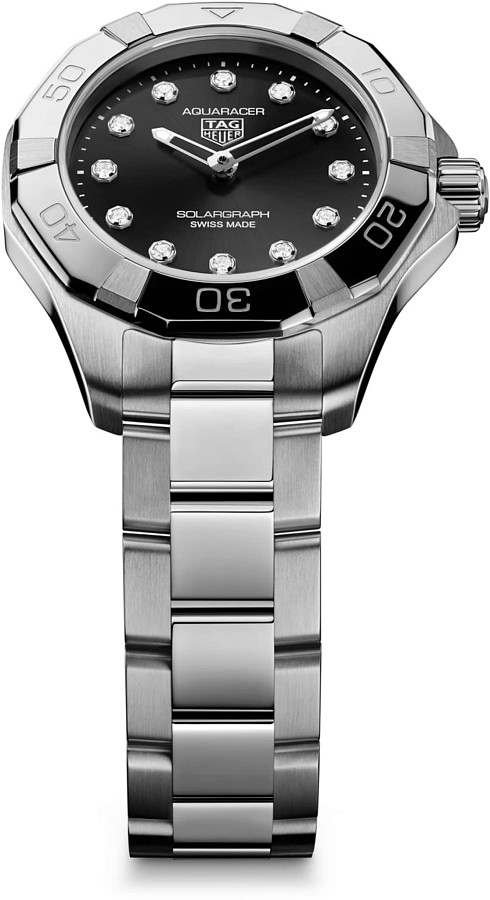 Часы TAG Heuer Aquaracer Professional 100 Solargraph WBP141G.BA0049 — нержавеющая сталь, женские