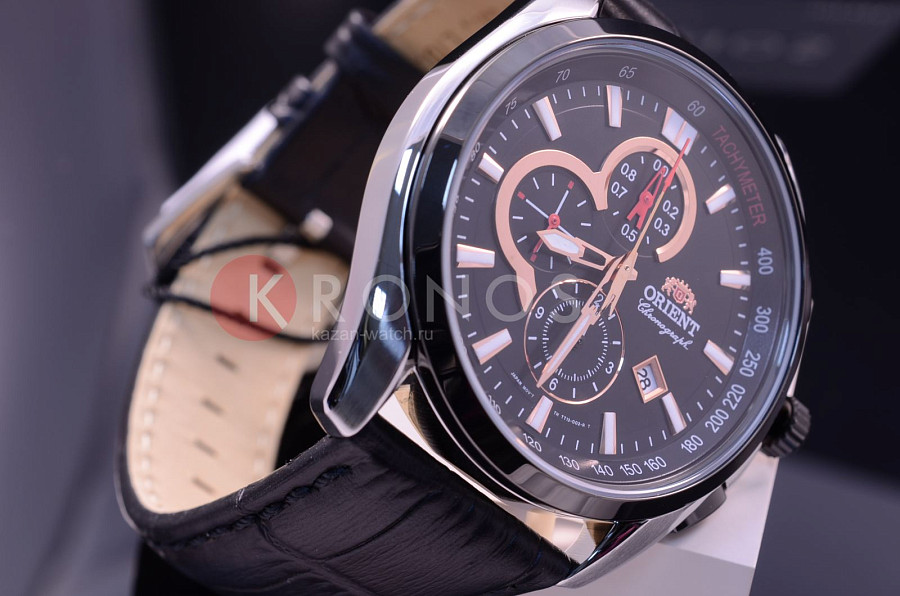 Часы Orient TT13003B (FTT13003B) — кожаный, мужские