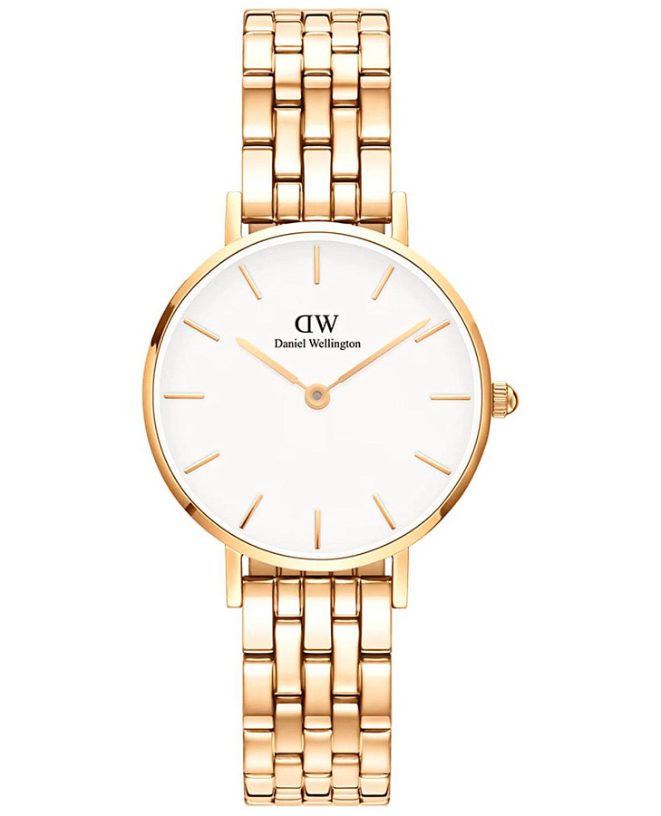 Часы Daniel Wellington Petite 5-Link Evergold DW00100614 — женские, белый