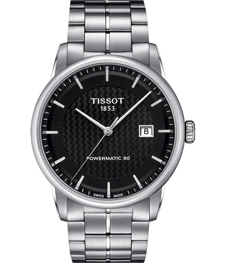Часы Tissot Luxury Powermatic 80 T086.407.11.201.02 — мужские, черный