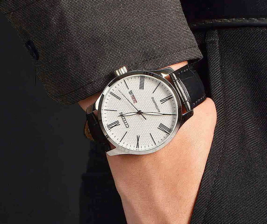 Часы Citizen Automatic NH8350-08A — механические, металл сталь