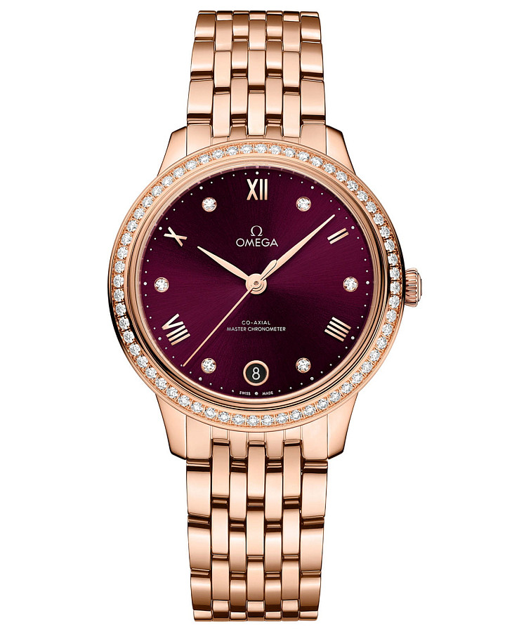 Часы Omega De Ville Prestige 434.55.34.20.61.001 — женские, красный