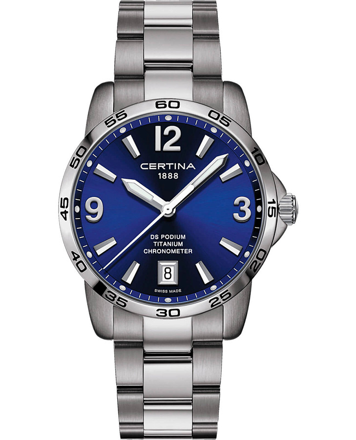 Часы Certina DS Podium 40mm C034.451.44.047.00 — мужские, синий