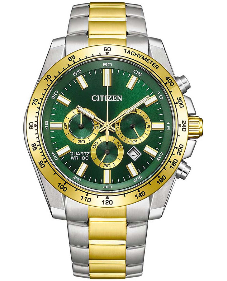 Часы Citizen Basic AN8234-58X — мужские, зеленый