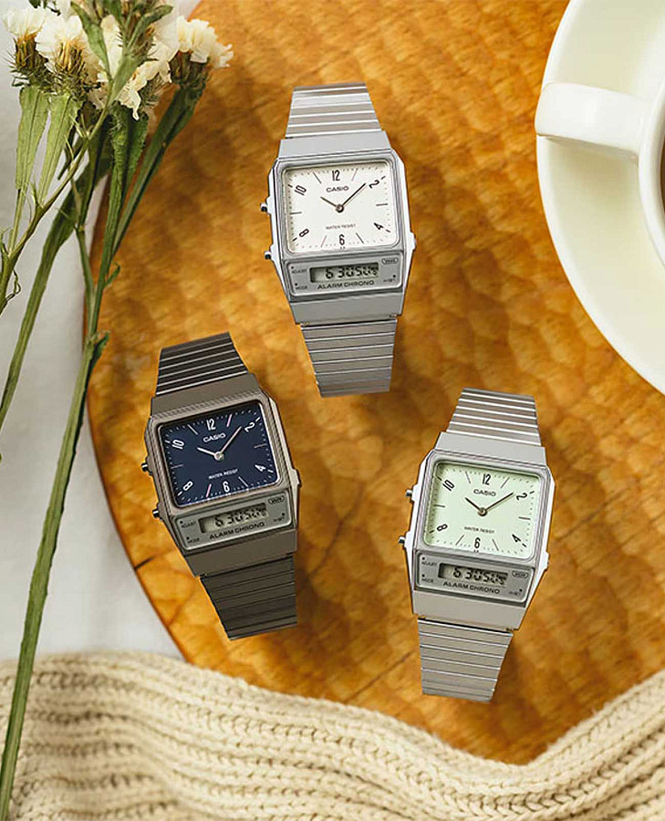 Часы Casio Vintage AQ-800E-7A2DF (AQ-800E-7A2) — Япония, кварцевые