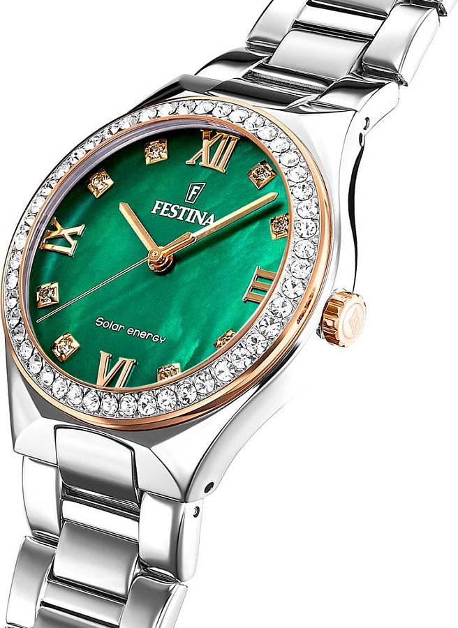 Часы Festina Solar F20658/3 — нержавеющая сталь 316l, женские