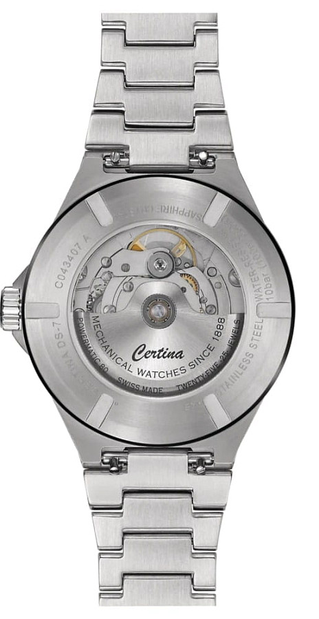 Часы Certina DS-7 Powermatic 80 - C043.407.22.061.00 — сталь металл, Швейцария
