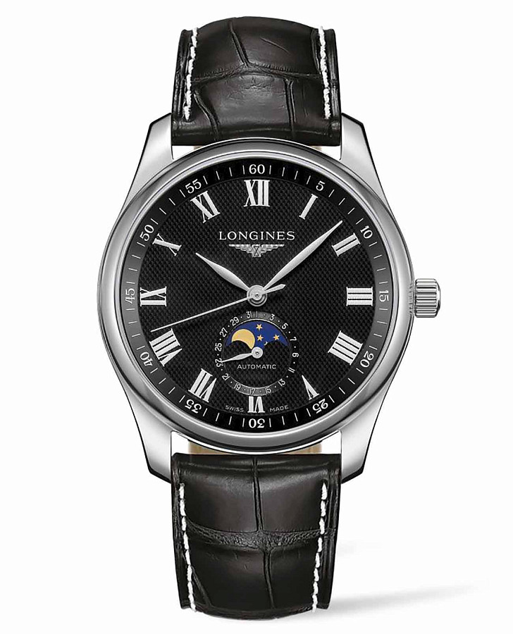 Часы Longines Master Collection L2.909.4.51.7 — мужские, черный