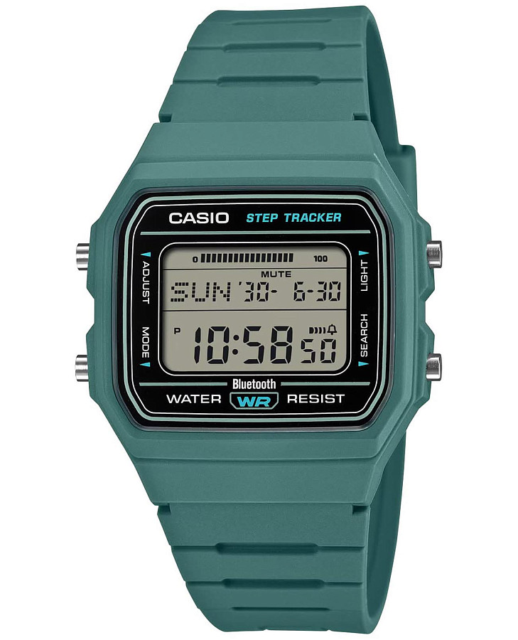 Часы Casio F-B100W-3A — мужские, серый