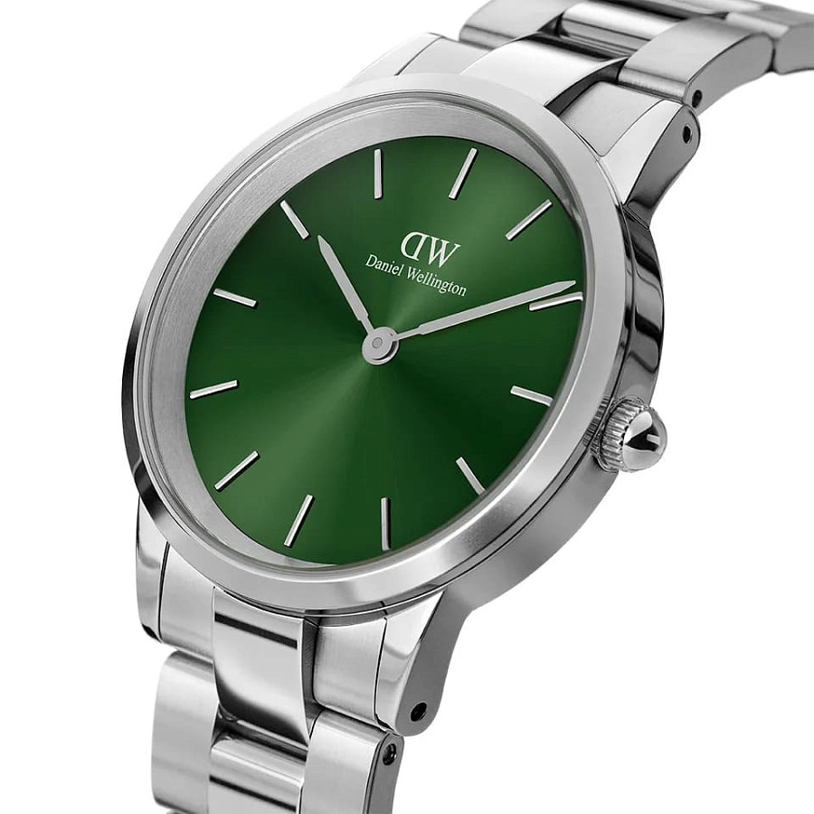 Часы Daniel Wellington Iconic Link Emerald DW00100427 — кварцевые, сталь