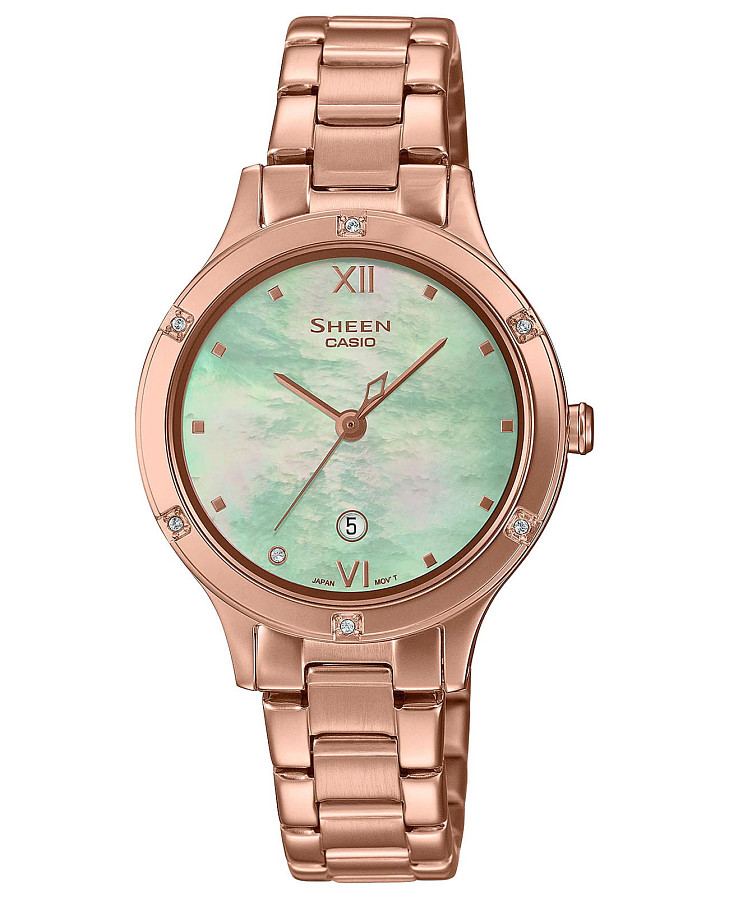 Часы Casio Sheen SHE-4546PG-3A — женские, перламутровый