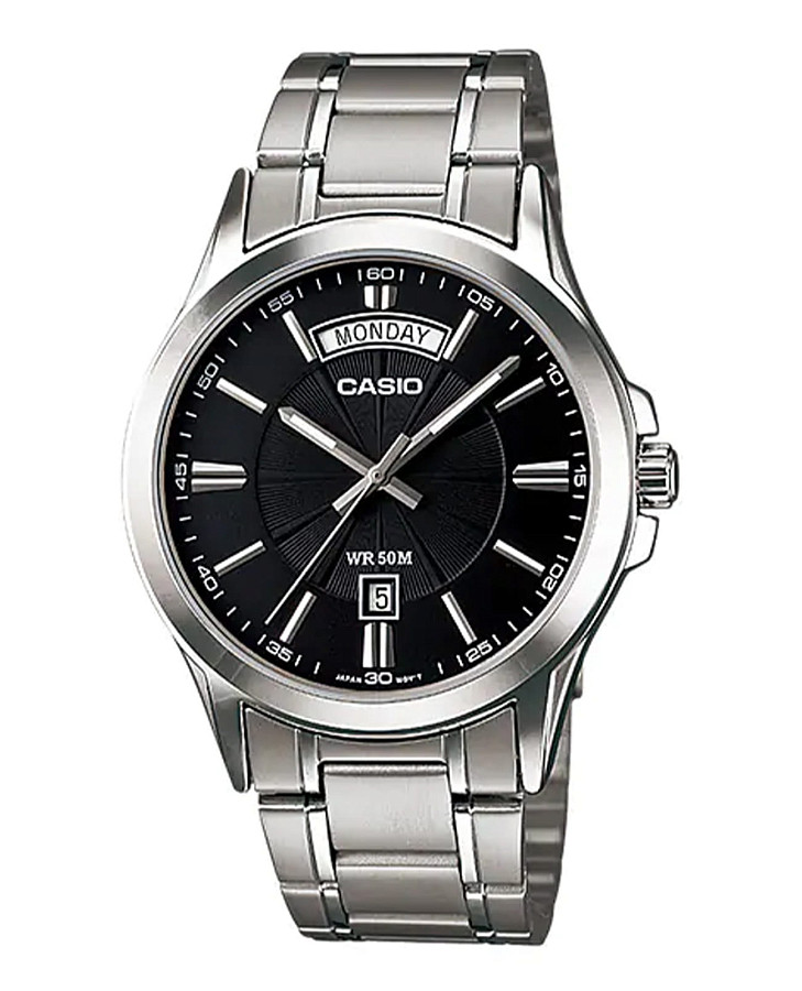 Часы Casio Collection MTP-1381D-1AVDF (MTP-1381D-1A) — мужские, черный