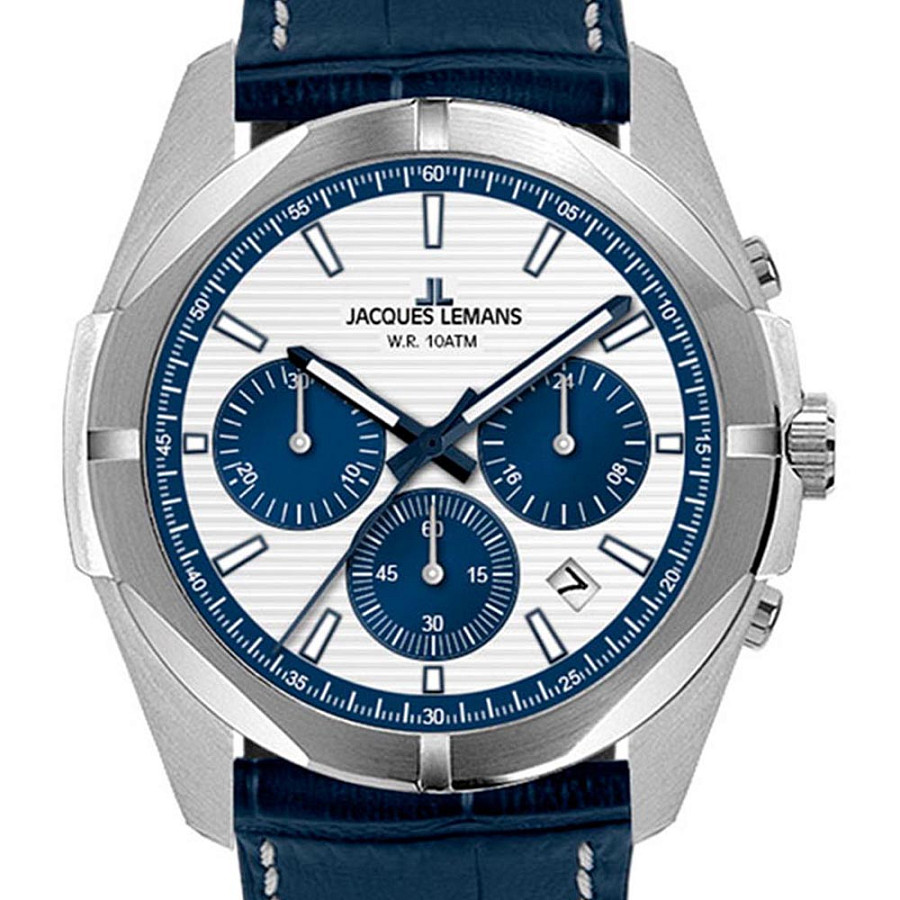 Часы Jacques Lemans 1-2180C — кварцевые, сталь металл