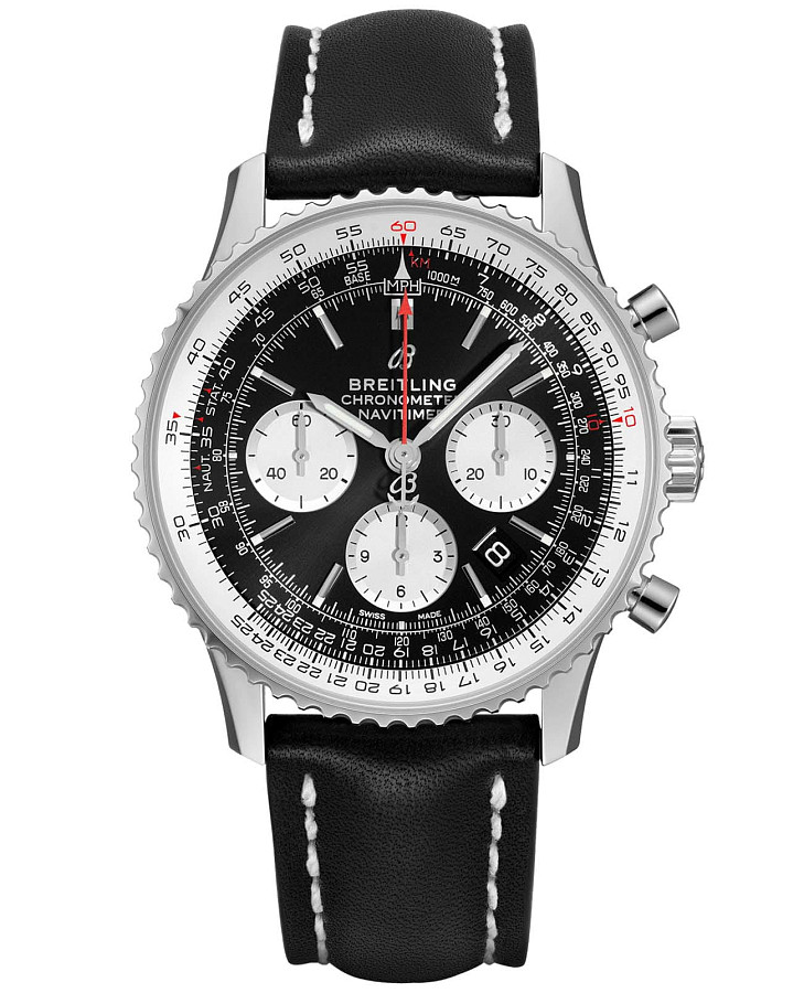 Часы Breitling Navitimer B01 Chronograph 43 AB0121211B1X1 — мужские, черный