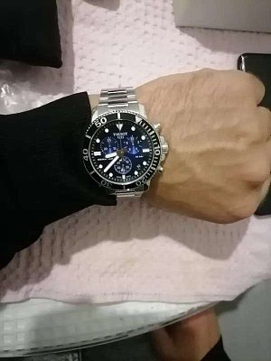 Фото покупателя: Швейцарские наручные часы Tissot Seastar 1000 Chronograph Special Edition T120.417.11.041.01 с хронографом