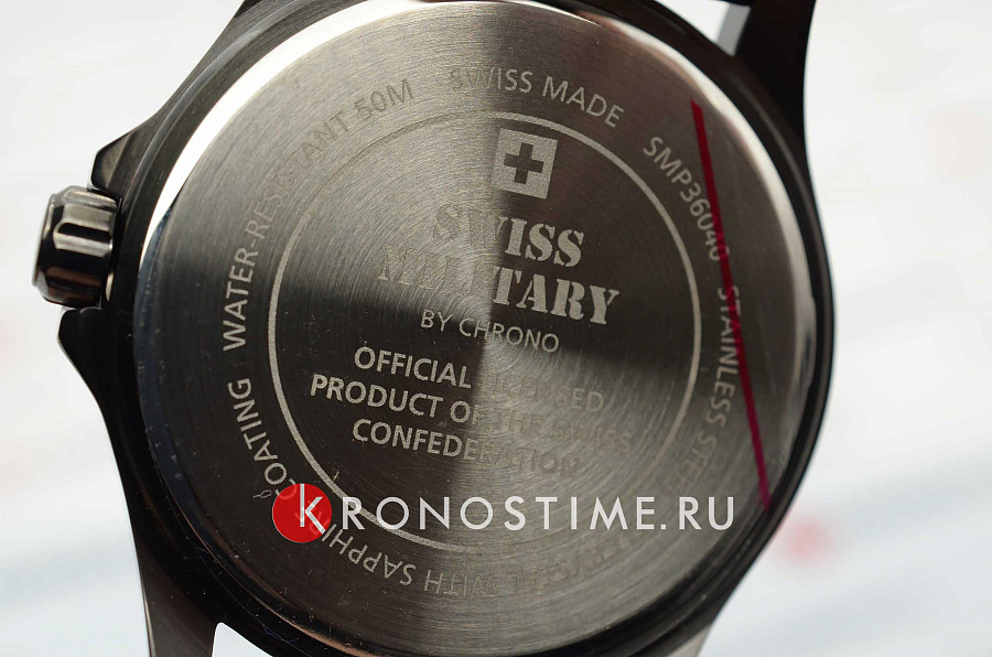 Часы Swiss Military by Chrono Day Date SMP36040.18 — металл сталь, Швейцария