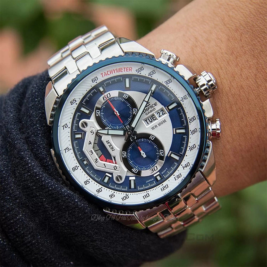 Часы Casio Edifice EF-558D-2A — кварцевые, металл сталь