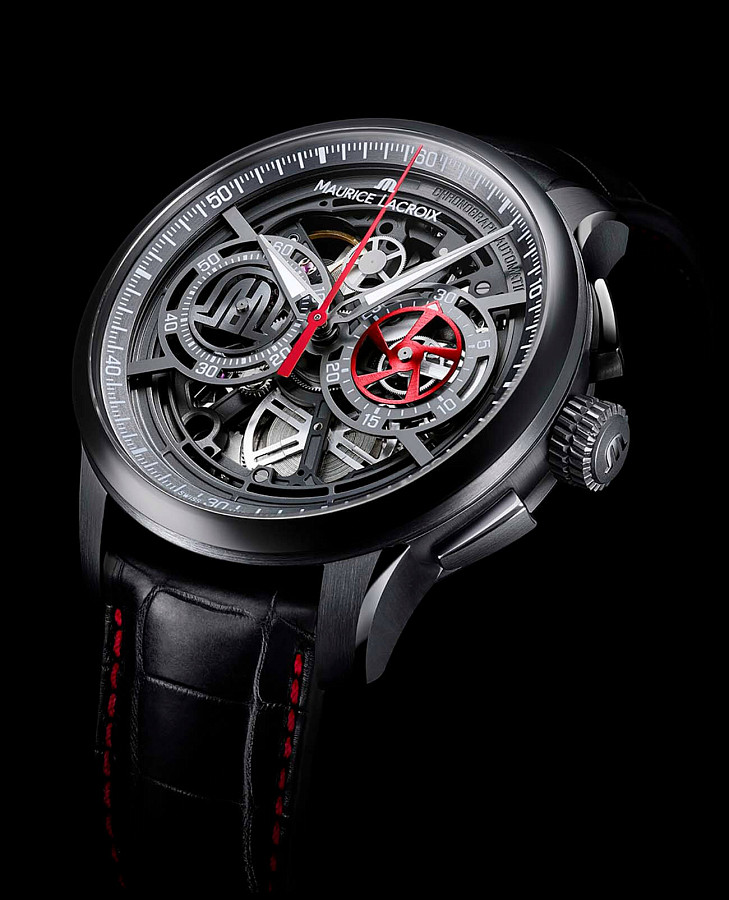 Часы Maurice Lacroix Masterpiece MP6028-PVB01-001-1 — металл сталь, Швейцария