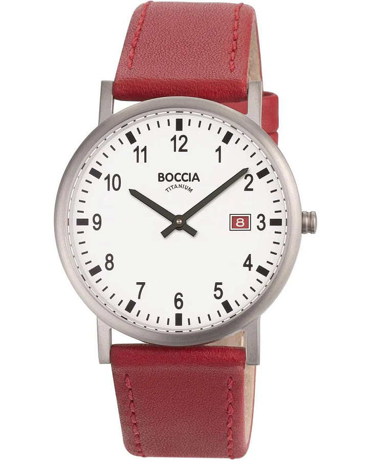 Часы Boccia Titanium 3662-02 — мужские, белый