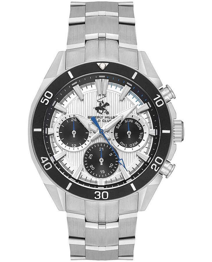 Часы Beverly Hills Polo Club Quartz BP3599X.330 — мужские, серебристый