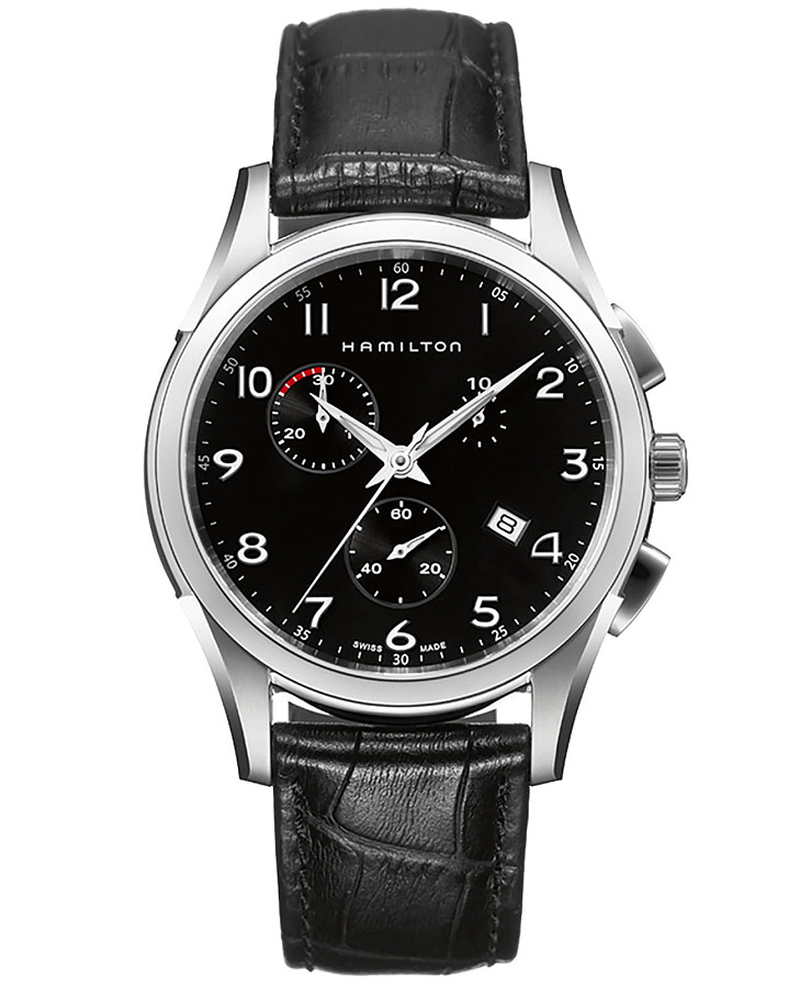 Часы Hamilton Jazzmaster Thinline Quartz H38612733 — мужские, черный