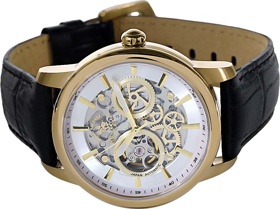 Часы Santa Barbara Polo & Racquet Club Luxury SB.1.10522-3 — механические, металл сталь
