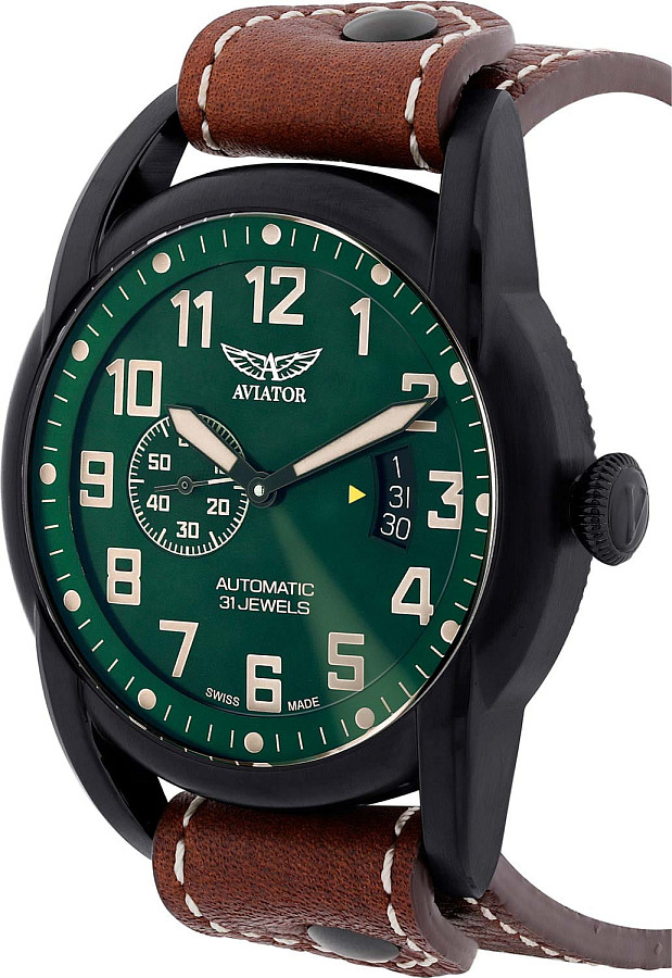 Часы Aviator Bristol Scout V.3.18.5.313.4 — механические, сталь металл