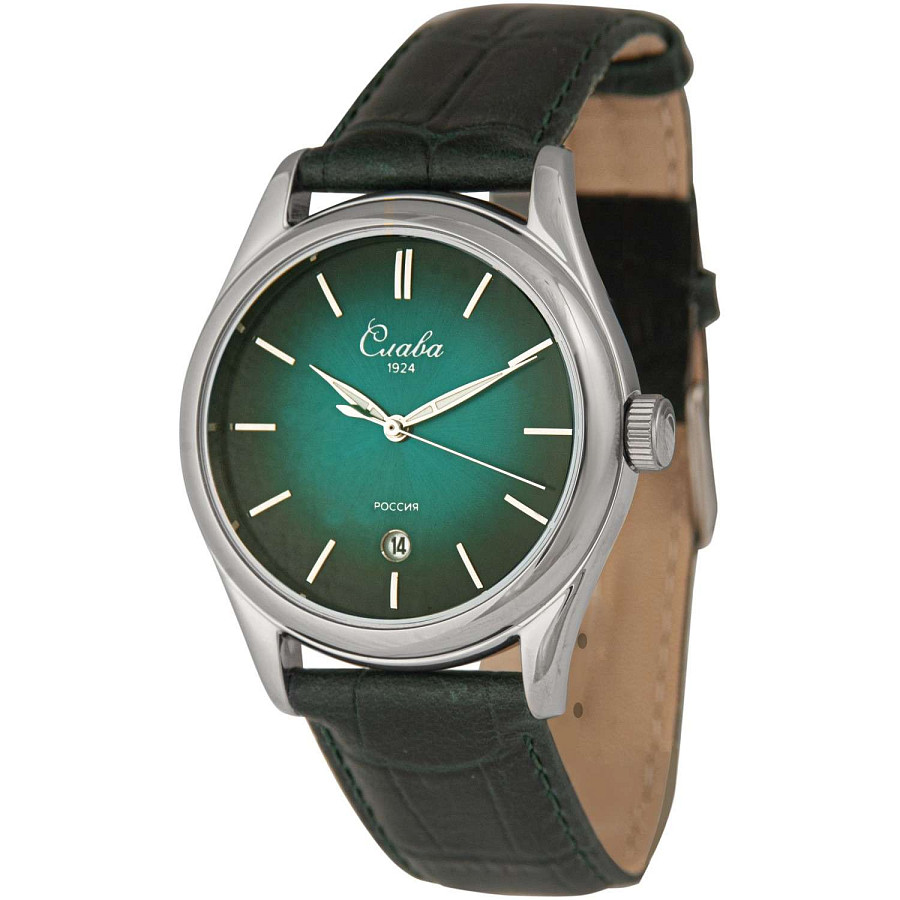 Часы Слава Сенат 2490528/300-2115 — кварцевые, металл сталь