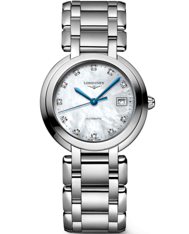 Часы Longines PrimaLuna L8.113.4.87.6 — женские, серебристый