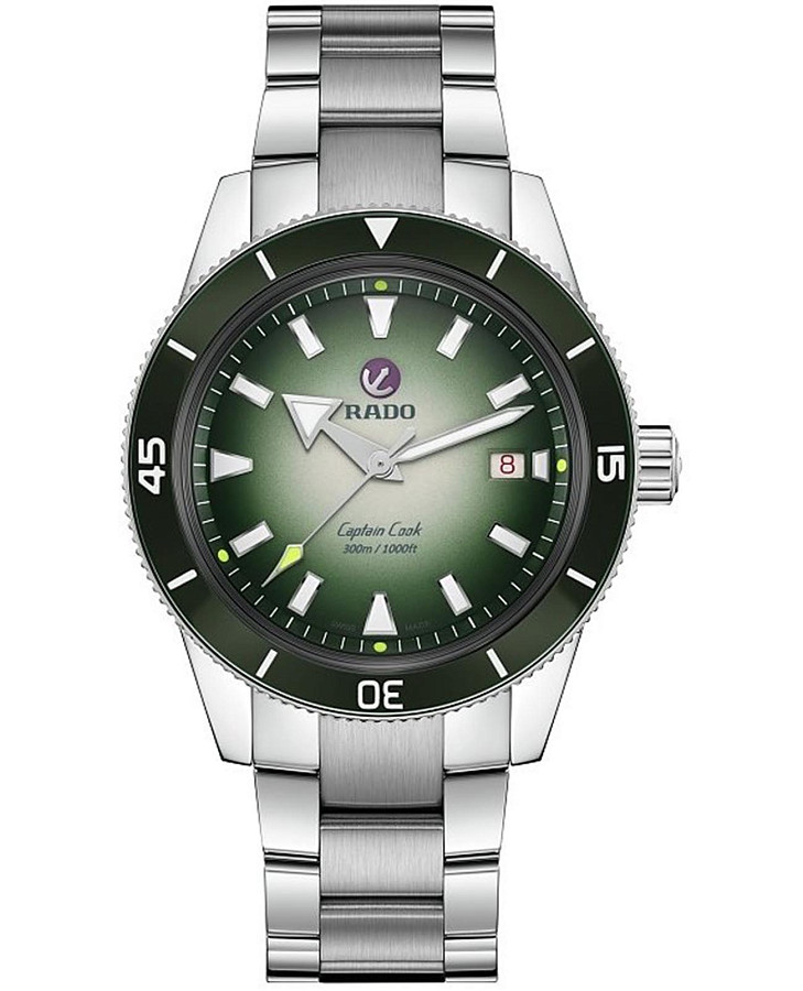 Часы Rado Captain Cook x Cameron Norrie Limited Edition R32149318 — мужские, зеленый
