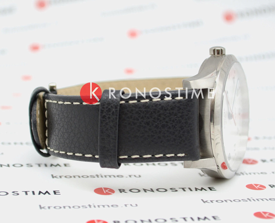 Часы Boccia Titanium Circle-Oval 3580-05 — кожаный, мужские