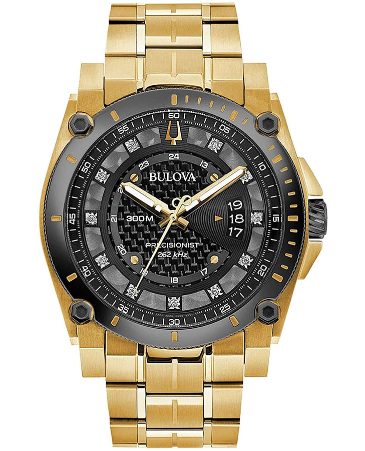 Часы Bulova Precisionist 98D156 — мужские, черный