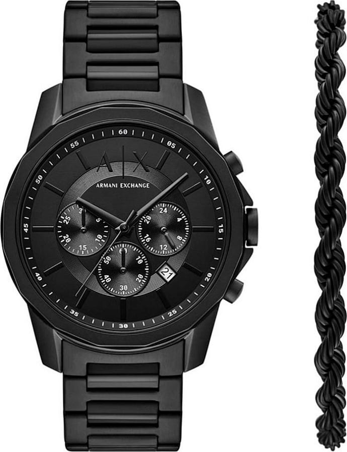 Часы Armani Exchange Banks AX7163SET — кварцевые, металл сталь