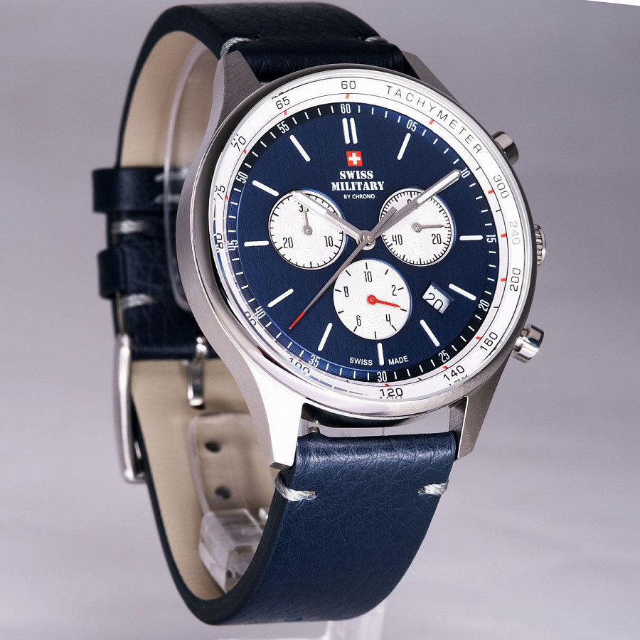 Часы Swiss Military by Chrono Classic SM34081.08 — кожаный, мужские