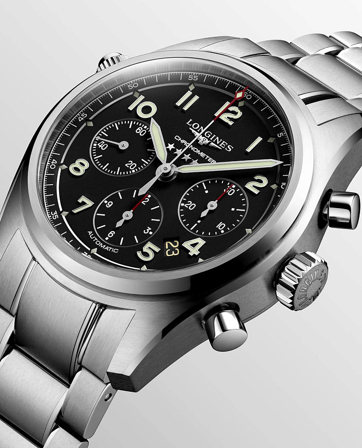 Часы Longines Spirit L3.820.4.53.6 — мужские, нержавеющая сталь