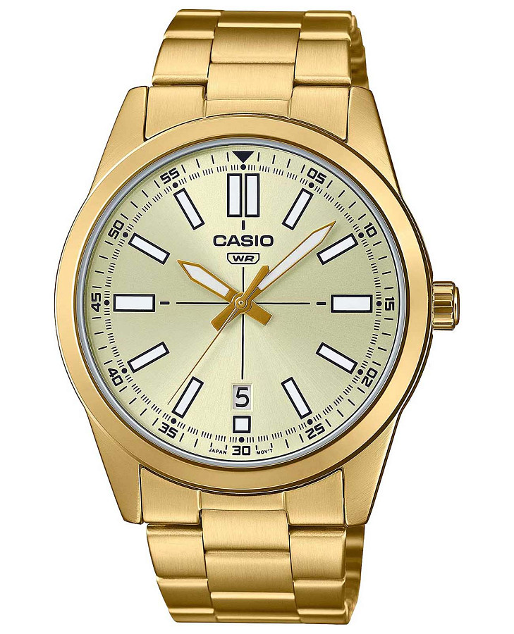 Часы Casio Collection MTP-VD02G-9E — мужские, шампань
