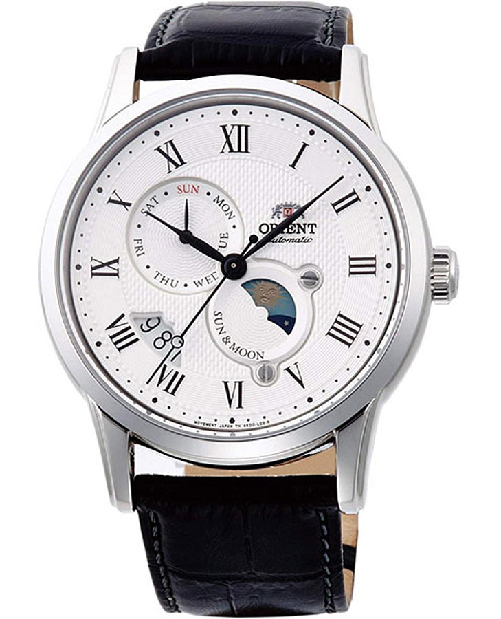 Часы Orient Sun and Moon RA-AK0005J (RN-AK0005J) — мужские, белый