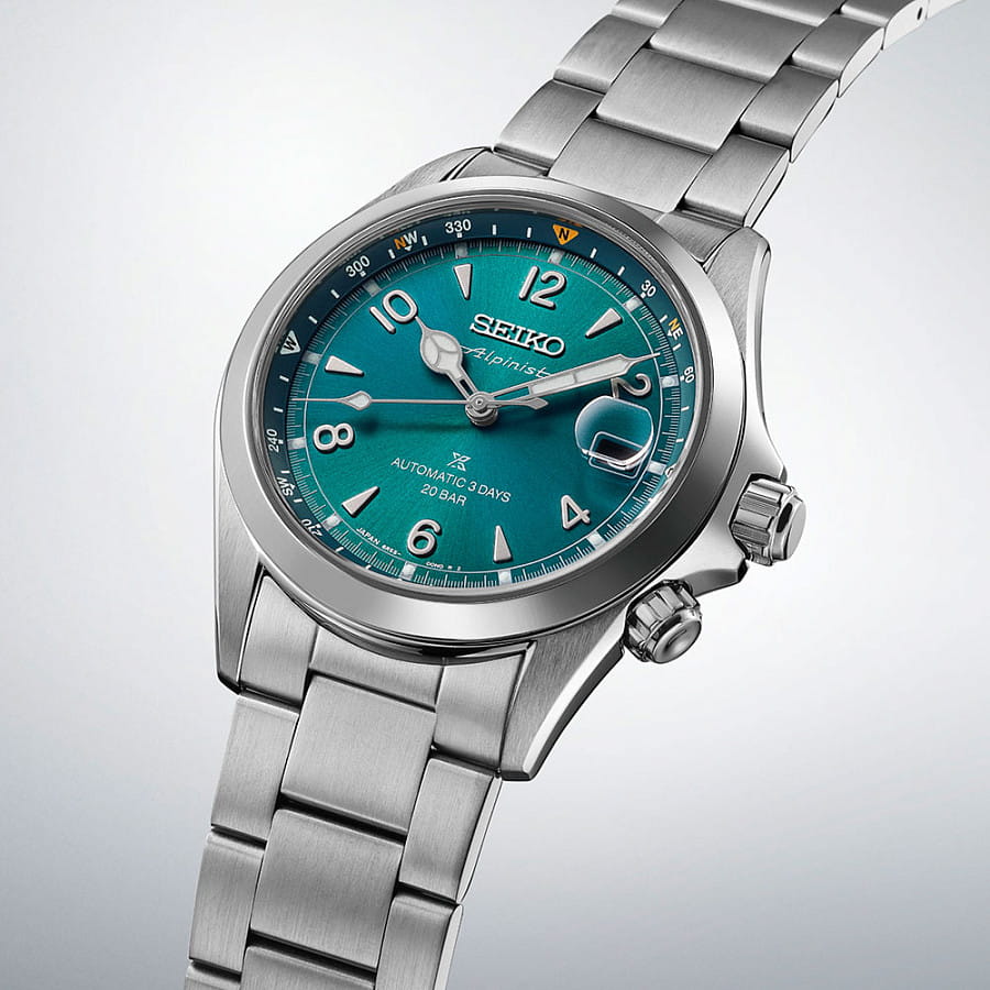 Часы Seiko Prospex Alpinist SPB503J1 — бирюзовый, сталь металл