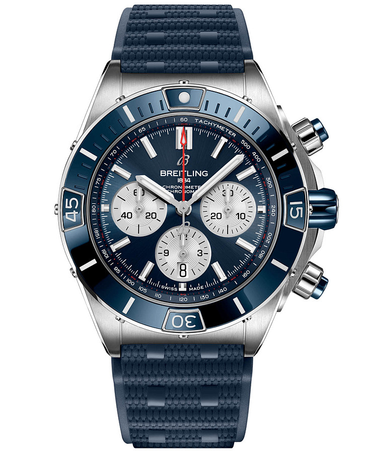 Часы Breitling Super Chronomat B01 44 AB0136161C1S1 — мужские, синий