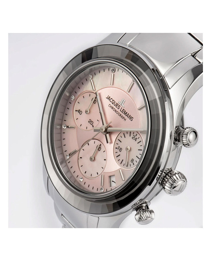 Часы Jacques Lemans Venice 1-2151L — кварцевые, сталь металл