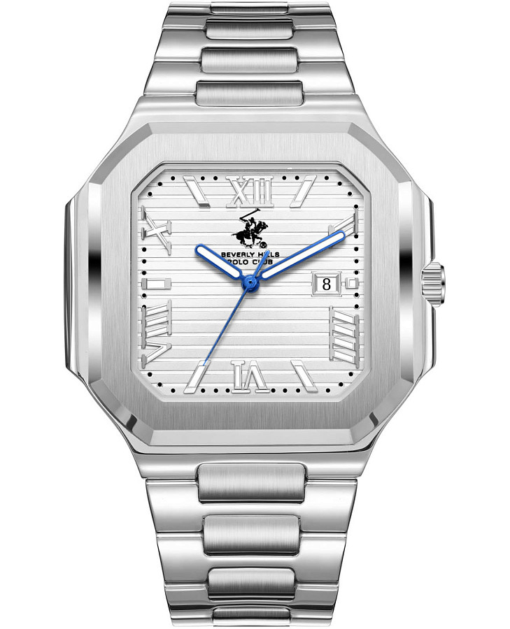 Часы Beverly Hills Polo Club BP3845X.330 — мужские, серебристый