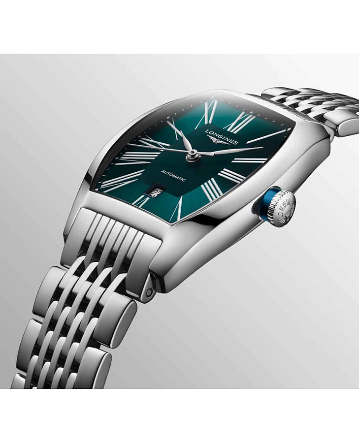 Часы Longines Evidenza L2.142.4.60.6 — зеленый, сталь металл
