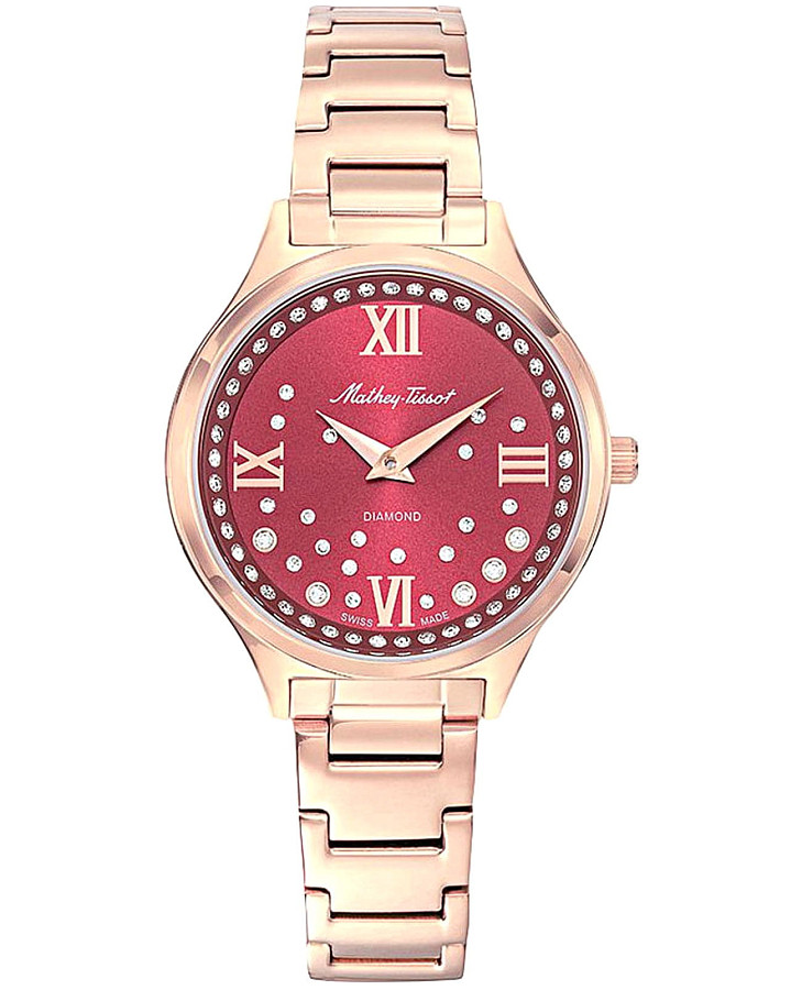 Часы Mathey-Tissot Nicole D985SPR — женские, бордовый