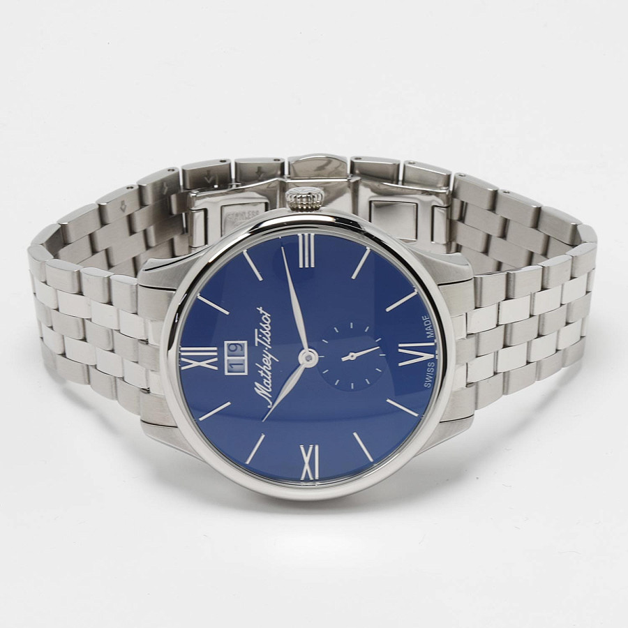 Часы Mathey-Tissot Edmond Metal H1886MABU — кварцевые, металл сталь