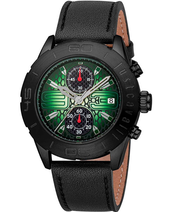 Часы Just Cavalli Cavaliere JC1G386L0035 — мужские, зеленый