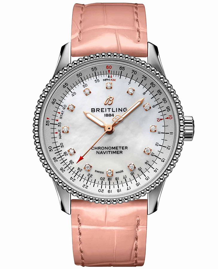Часы Breitling Navitimer Automatic 35 A17395211A1P4 — женские, перламутровый