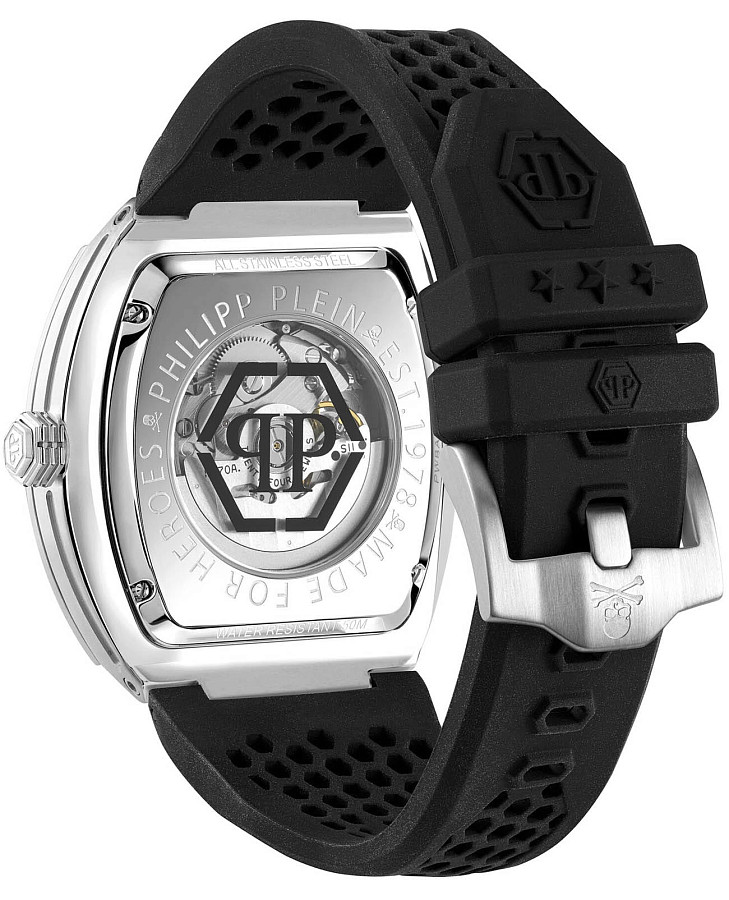 Часы Philipp Plein The Skeleton PWBAA1323 — механические, металл сталь